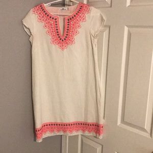 Vineyard vines linen embroidered dress